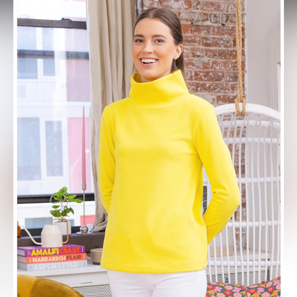 Yellow Turtleneck Sweater